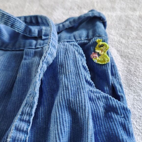 Vtg Big Bird Blue Corduroy Pants Baby Toddler Boys 90s Sesame Street USA Size 4T - Picture 2 of 6